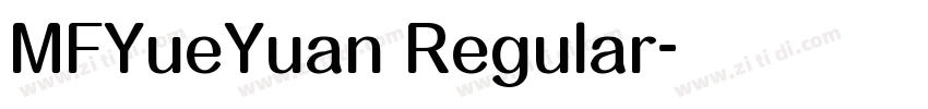 MFYueYuan Regular字体转换